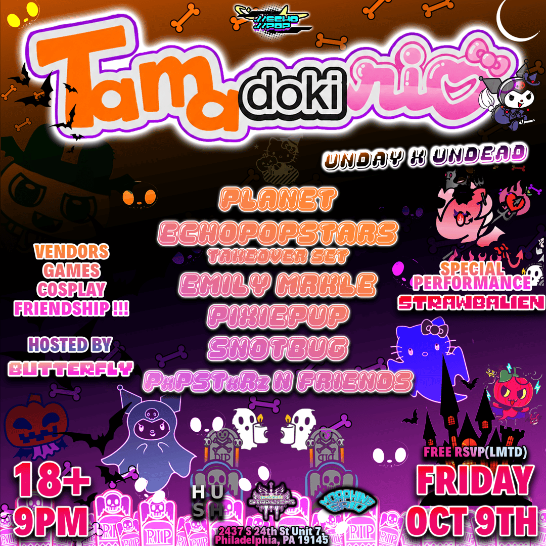 TAMAxDOKIxRIO (PHL) 18+
UNDAY + UNDEAD (HALLOWEEN COSPLAY RAVE) — event flyer