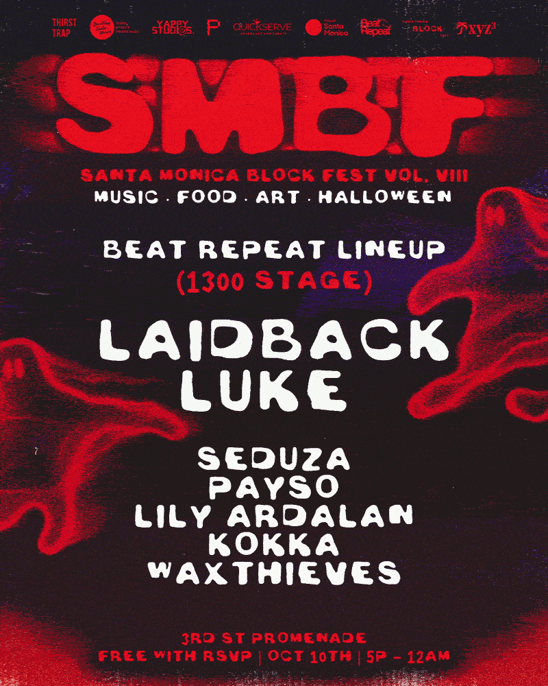 SANTA MONICA BLOCK FEST VOL VIII [FREE HALLOWEEN MUSIC FESTIVAL] event flyer