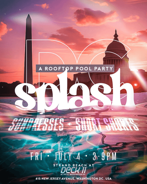Splash DC: Rooftop Pool Party! | @TAGSoundz | Fri, Jul 4, 2025 | Strand ...