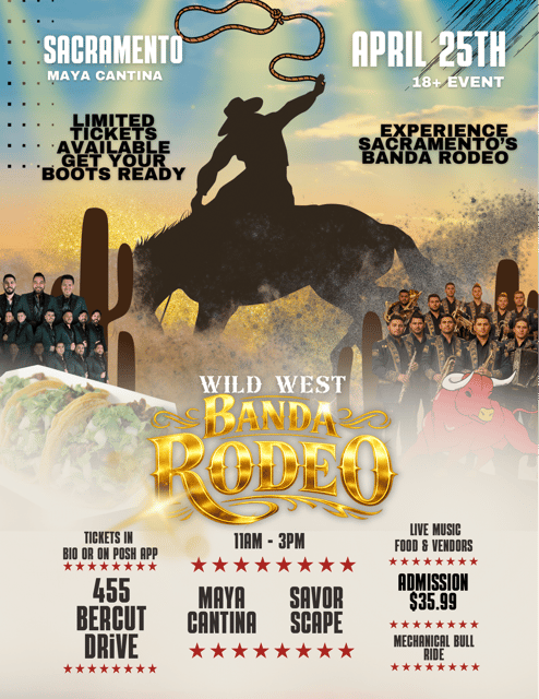 4/25 - BANDA RODEO BAILE | SAVORSCAPE | Sat, Apr 25, 2026 | Maya cantina