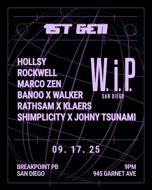 1ST GEN: W.i.P. San Diego | 1st Gen | Wed, Sep 17, 2025 | BREAKPOINT PB