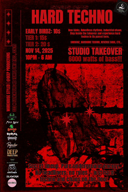6000 Watts of Bass! Hard Techno Studio Takeover (360* EXPERIENCE ...