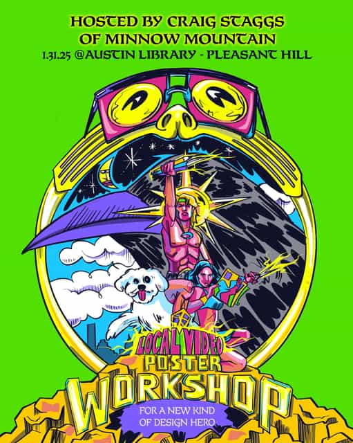 LOCAL VIDEO POSTER & VHS BOX WORKSHOP | Austin Arts Foundation | Sat ...