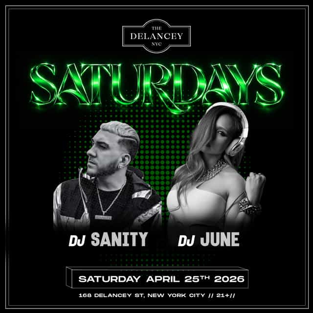 Saturdays @ The Delancey | THE DELANCEY | Sat, Apr 25, 2026 | The Delancey