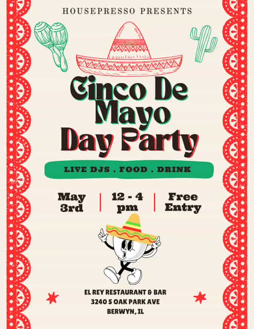 Cinco De Mayo Day Party | HousePresso Presents | Sun, May 3, 2026 | El ...