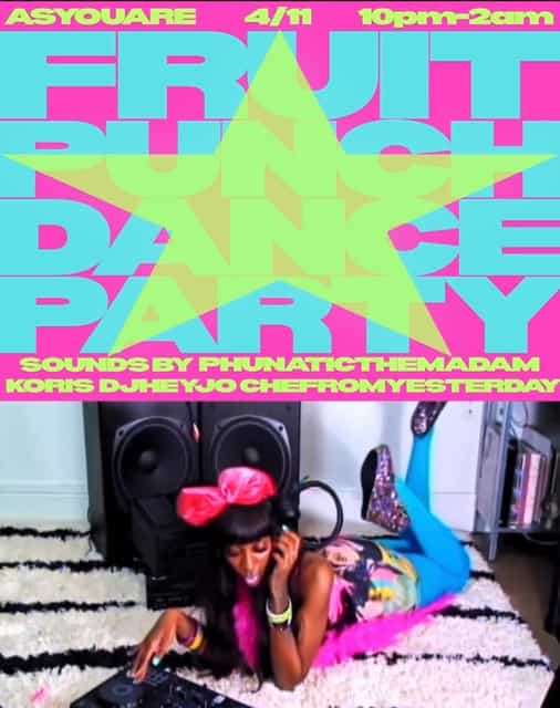 FRUIT PUNCH DANCE PARTY | Fruit Punch | Sat, Apr 11, 2026 | AS YOU ARE