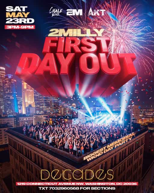 2Milly: First Day Out | 2Milly | Sat, May 23, 2026 | Decades Rooftop