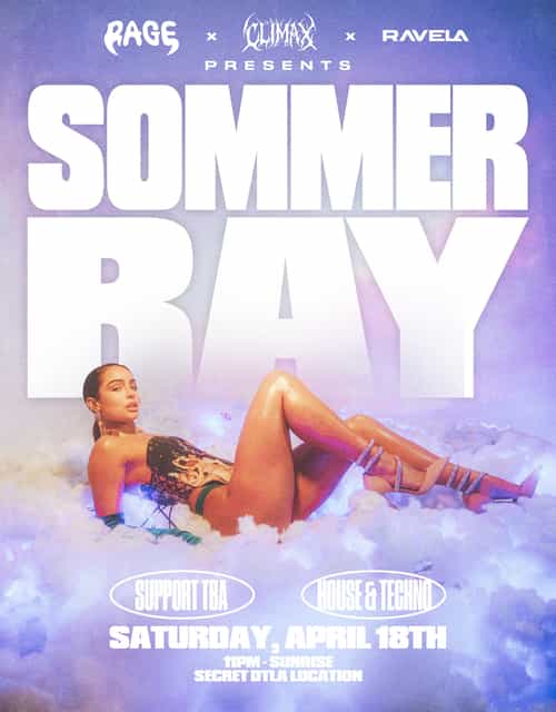 THUNDER RAVE FT. SOMMER RAY🤩 | Events by Rage | Sat, Apr 18, 2026 | Los ...