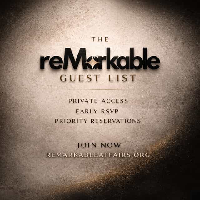 The ReMarkable Guest List | ReMarkable Affairs | Thu, Dec 31, 2026 ...