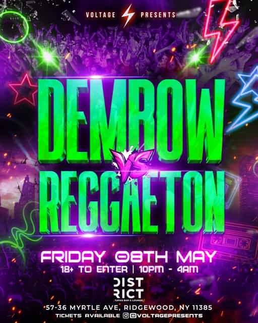 DEMBOW VS REGGAETON (18+) | VOLTAGE PRESENTS | Fri, May 8, 2026 ...
