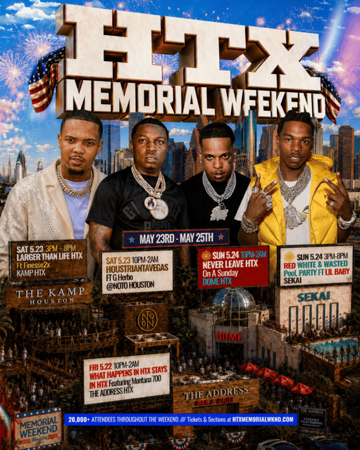 Six Stars TX: HTX MEMORIAL Weekend ALL ACCESS PASSES | Six Stars ...