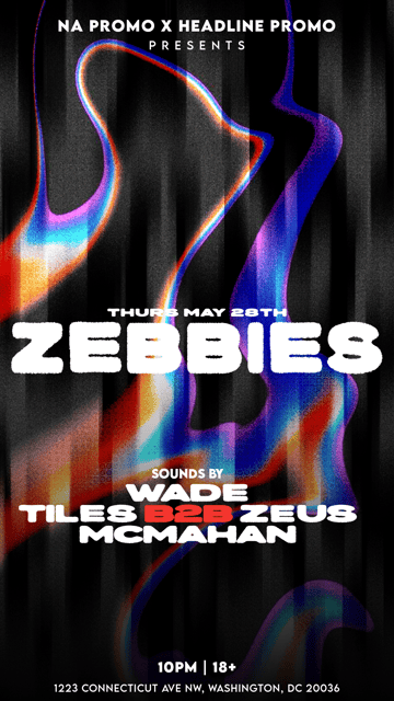 Zebbies Thursdays | NA Promotions | Thu, May 28, 2026 | Zebbie's Garden