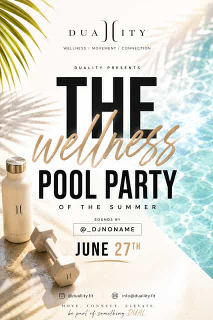 DUALITY: The Wellness Pool Party | Duality is a luxury wellness ...