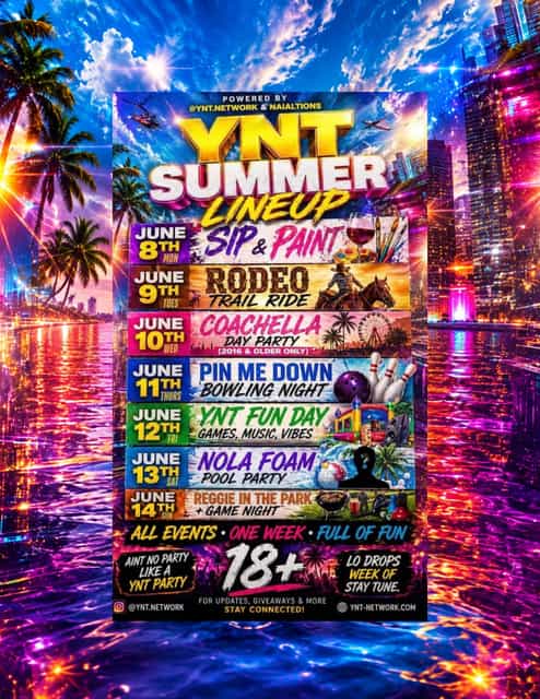 YNT SUMMER LINE UP🎉 | YNT.NETWORK EVENTS | Fri, Jun 5, 2026 | Delaware