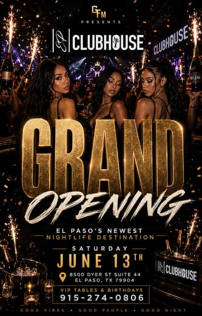 Grand Opening EP Clubhouse | GFM Events | Sat, Jun 13, 2026 | EP Clubhouse