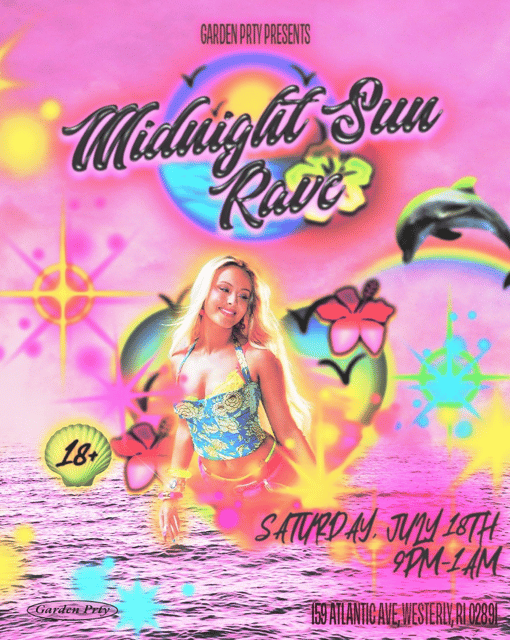 Midnight Sun Rave | Garden Prty | Sat, Jul 18, 2026 | Paddy's Beach Club
