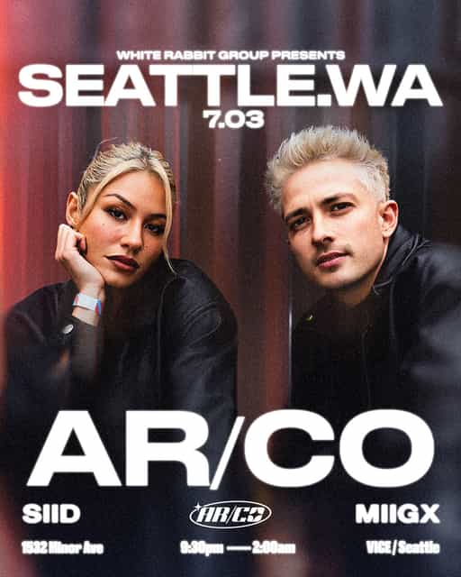 WRG Presents AR/CO | White Rabbit Group | Fri, Jul 3, 2026 | Vice Seattle