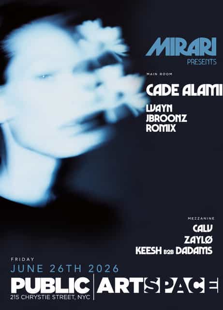 MIRARI 6/26 | MIRARI | Fri, Jun 26, 2026 | ArtSpace @ PUBLIC Hotel