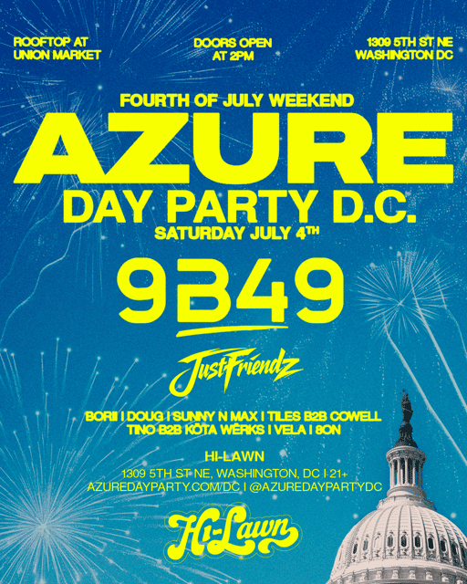 AZURE DC JULY 4TH @ HI LAWN ROOFTOP | AZURE DC | Sat, Jul 4, 2026 | Hi-Lawn