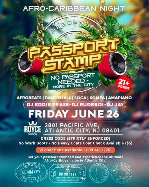 AFRO-CARIBBEAN NIGHT PRESENTS: 🌍 ️ PASSPORT STAMPED ️🌍 | Velson Events ...