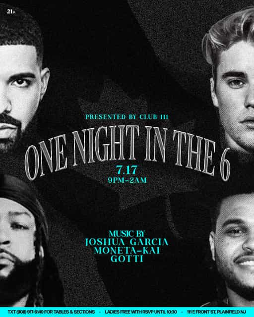 ONE NIGHT IN THE 6 | CLUB 111 | Fri, Jul 17, 2026 | CLUB 111