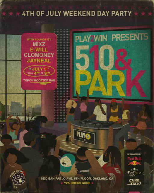 510 & Park | Day Party | Play 2 Win | Sun, Jul 5, 2026 | Torch Rooftop