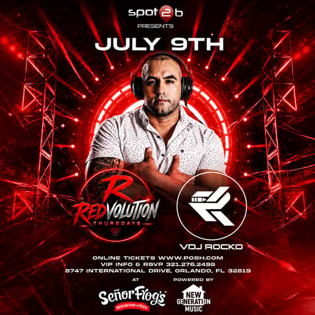 RedVolution Thursdays At Senor Frogs Starring Dj Rocco | Spot2b | Thu ...