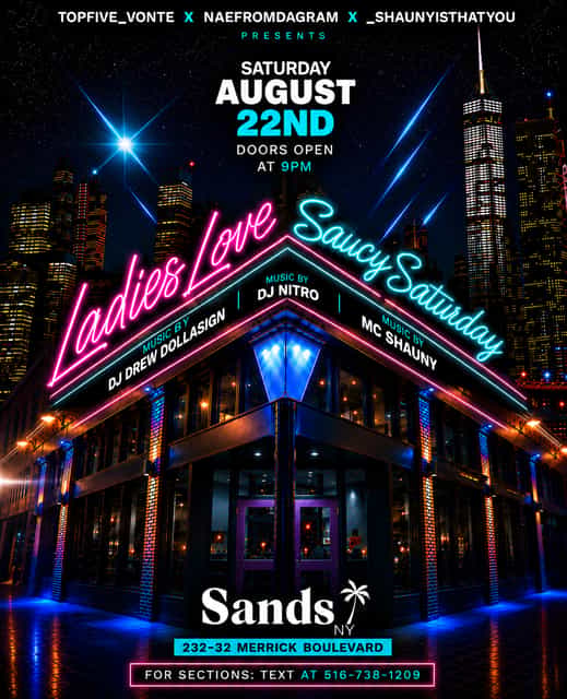 Ladies Love Saucy Saturday | Dolla$Ign Events | Sat, Aug 22, 2026