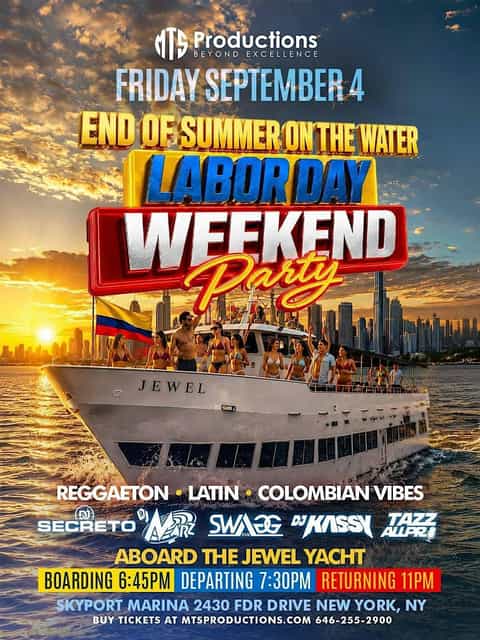 End of Summer on the Water Labor Day Weekend Party NYC | Jewel