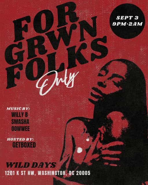 For Grwn Folks Only flyer