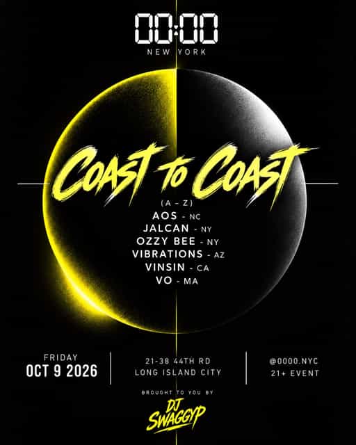 00:00 - COAST TO COAST | 00:00 | Fri, Oct 9, 2026 | 00:00