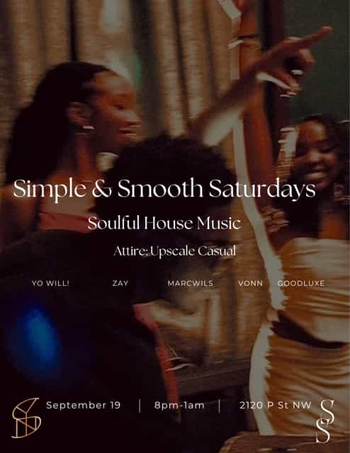 Simple & Smooth Saturdays: Soulful House Music | Simple & Smooth Events ...