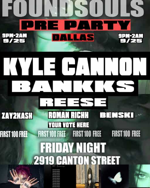 FOUNDSOULS PRE PARTY DALLAS SEPTEMBER 25TH | FOUNDSOULSOFFICIAL | Fri ...