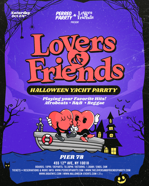 The Lovers & Friends Halloween Boat Party - R&B, Afrobeats, Reggae NYC ...