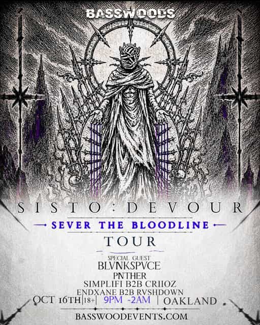 SISTO:DEVOUR - Sever the Bloodline Tour w/ BLVNKSPVCE + PNTHER, photo 2 of 2