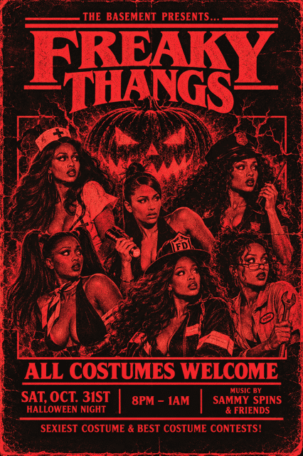 FREAKY THANGS - HALLOWEEN @ THE BASEMENT - Frankie's Downtown ...