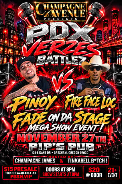 PDX VERZES BATTLEZ PINOY | Champagne Avenue Luxury Events & Concerts ...