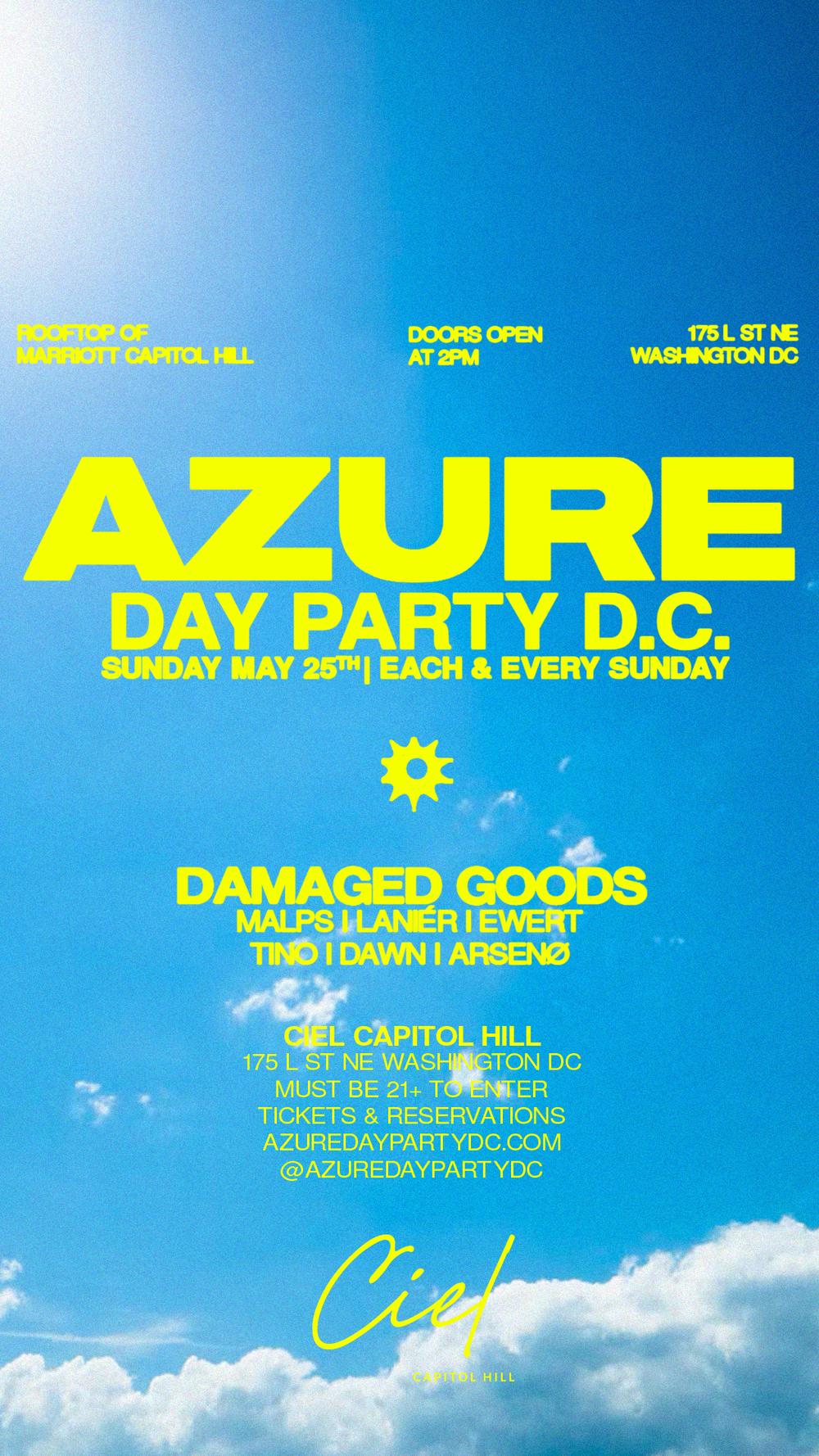 Azure Day Party DC May 25 | Azure DC | Sun, May 25, 2025 | Ciel Rooftop ...