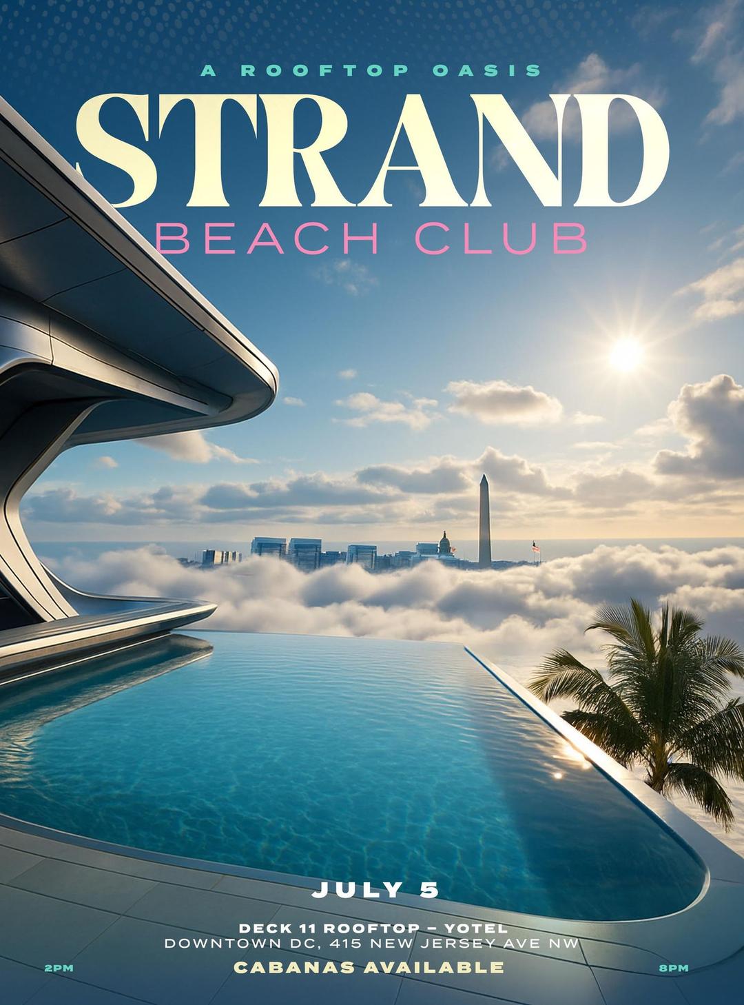 Strand Rooftop Strand Beach Club 🏝️ Rooftop Pool Party | Strand | Sat, Jul 5, 2025 ...