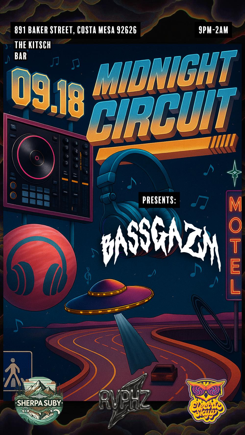 Midnight Circuit | E.N.D Events N Records | Thu, Sep 18, 2025 | Kitsch Bar