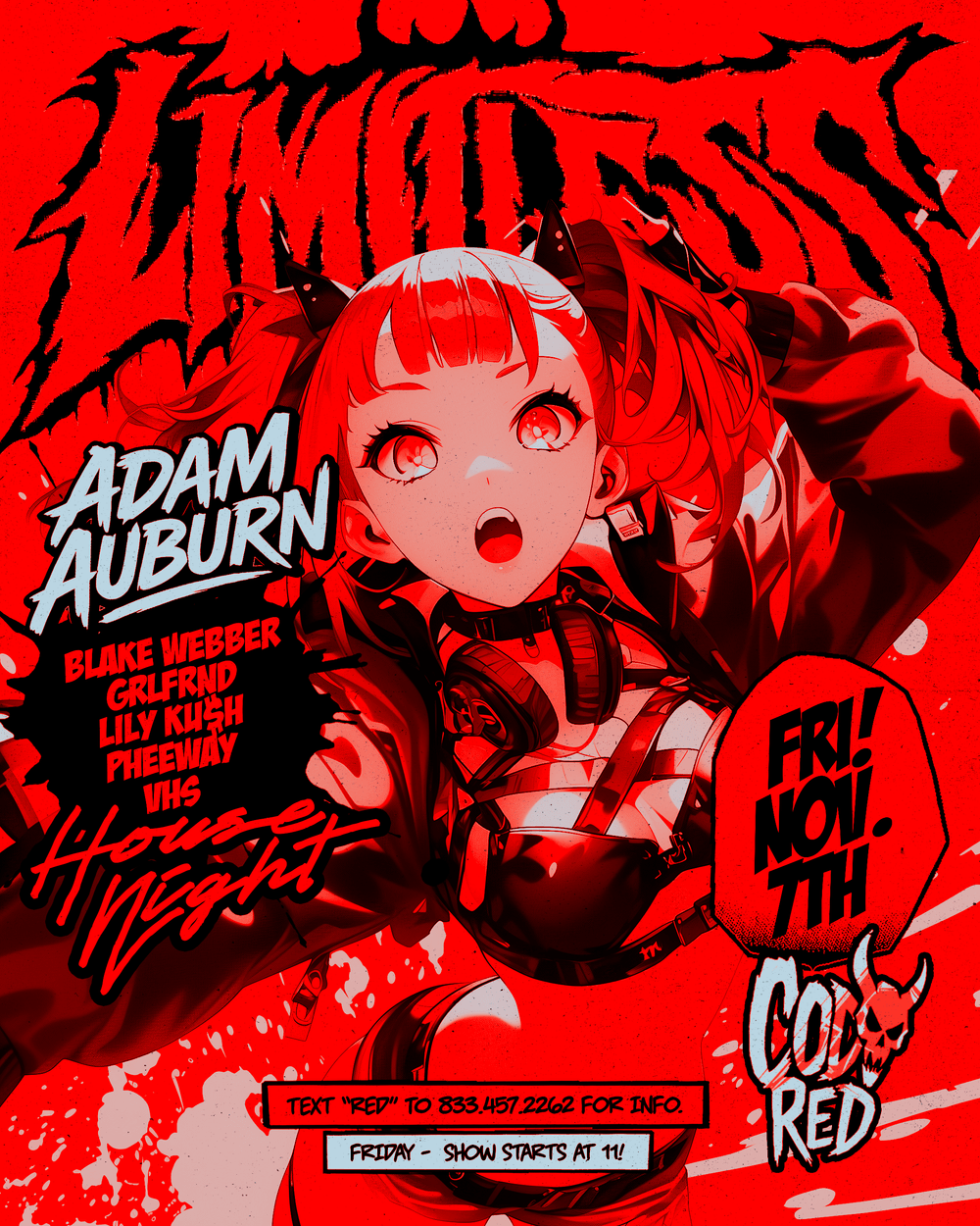 Limitless Red LIMITLESS^+ | CODE RED† | Fri, Nov 7, 2025 | CODE RED HOUSE & TECHNO