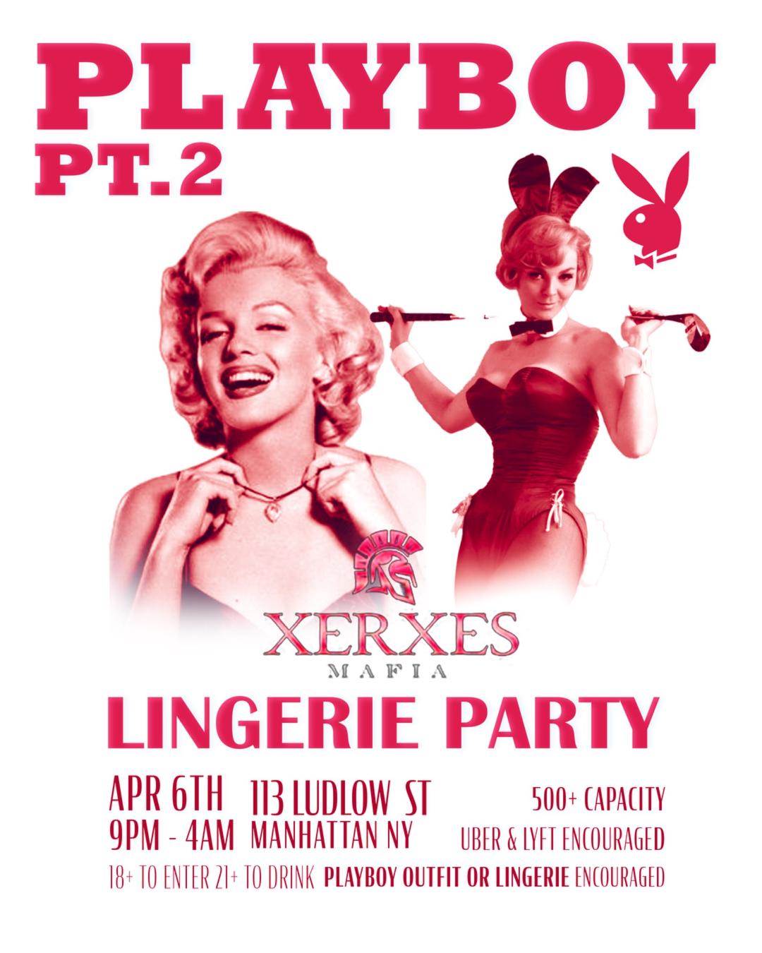 XERXES: PLAYBOY PT.2 🩷🐇 flyer hero image hosted by XERXES MAFIA at Mehanata Bulgarian Bar starting at 2024-04-06T21:00:00.000Z
