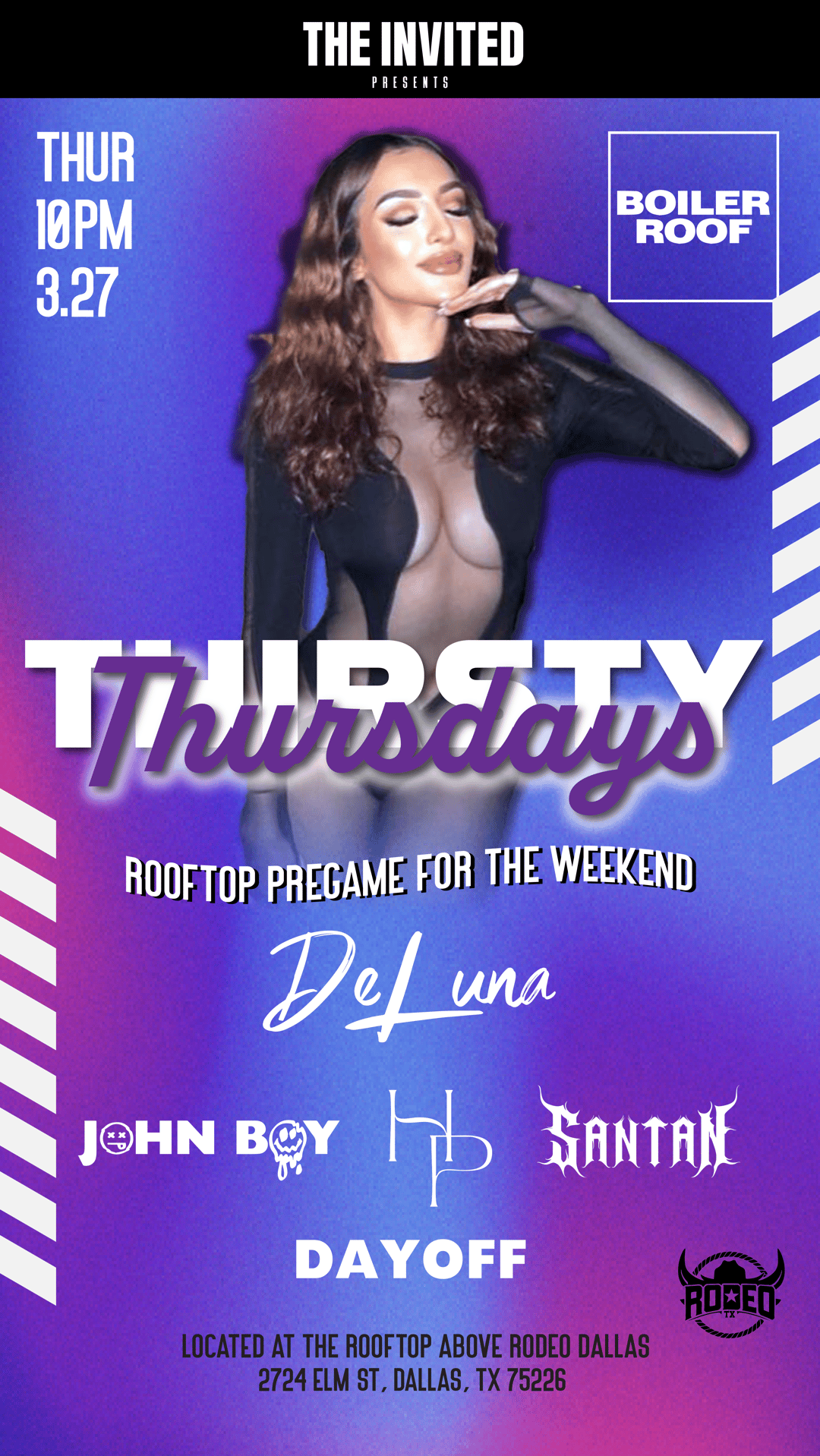 Rodeo Dallas - Boiler Roof Thursdays | The Invited Events | Thu, Aug 7 ...