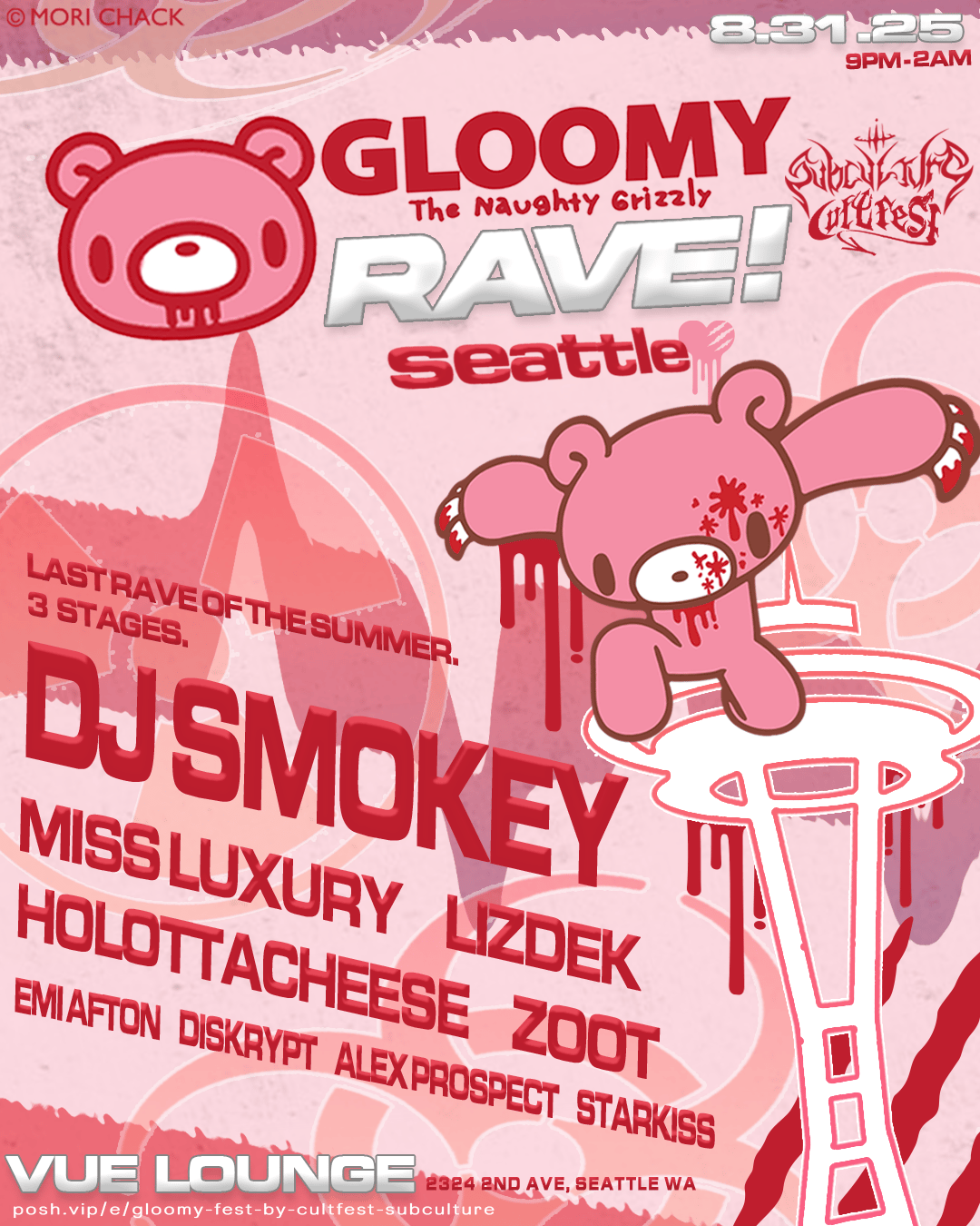 GLOOMY BEAR RAVE by CultFest x Subculture | CultFest | Sun, Aug 31 ...