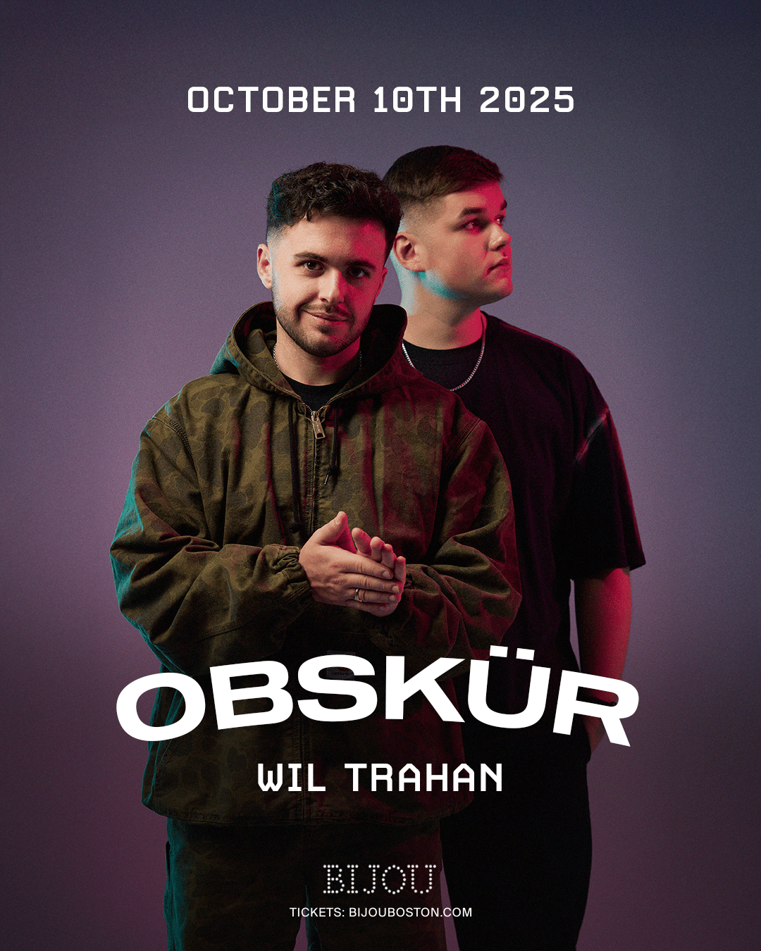 Obskur | Bijou Boston | Fri, Oct 10, 2025 | Bijou Nightclub & Lounge