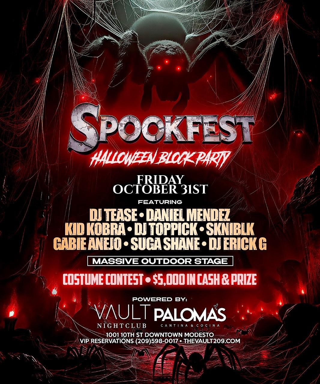 Spookfest Halloween Block Party - Modesto | Vault Nightclub | Fri, Oct ...