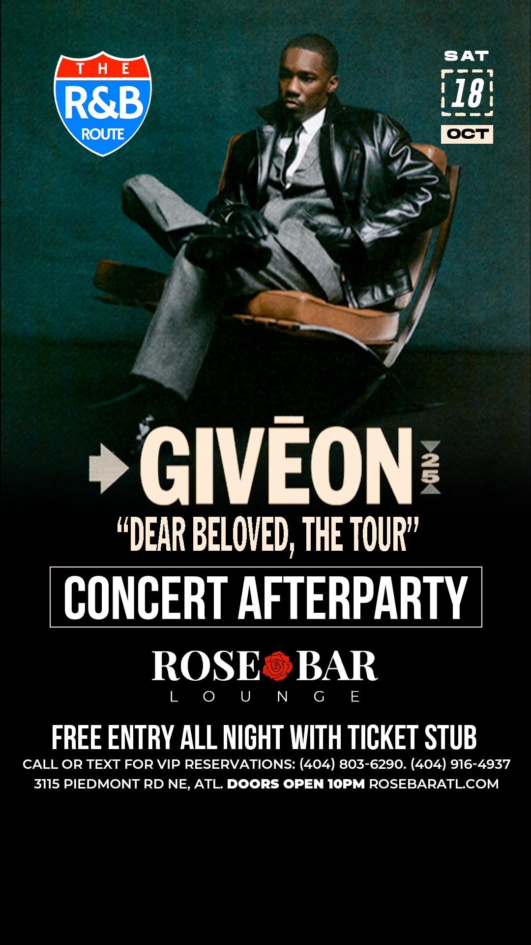 R&B ROUTE x GIVEON: DEAR BELOVED EDITION | R&B Route | Sat, Oct 18 ...