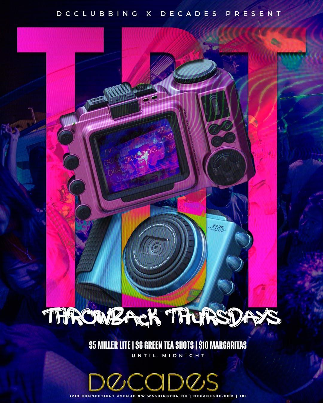 Throwback Thursdays | Decades | Thu, Oct 23, 2025 | Decades DC