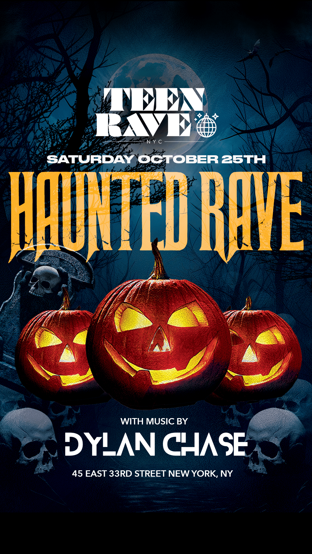TEEN RAVE NYC PRESENTS: HAUNTED RAVE @THE AINSWORTH | DK EVENTS | Sat ...