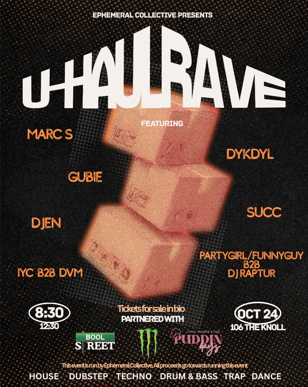 UHAUL RAVE | Ephemeral Collective | Fri, Oct 24, 2025 | 106 The Knoll Rd